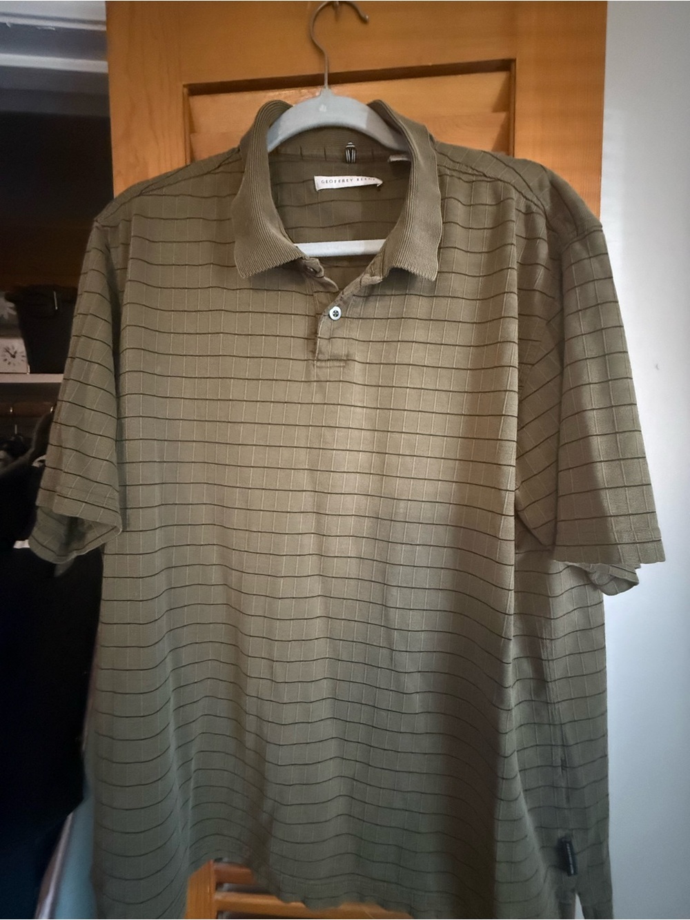 Geoffrey Beene Olive Green Short-Sleeve Polo